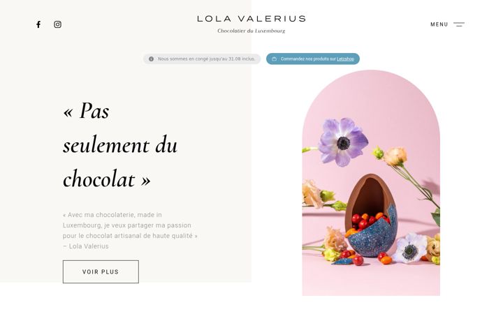 Screenshot of lolavalerius.com