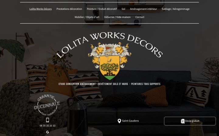Screenshot of lolita-decors.fr