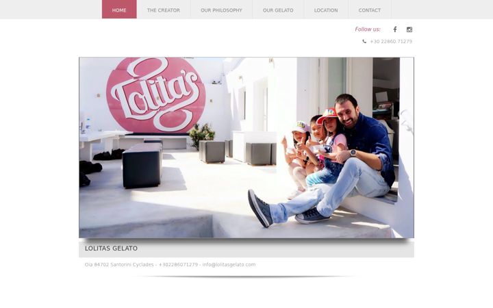 Screenshot of lolitasgelato.com