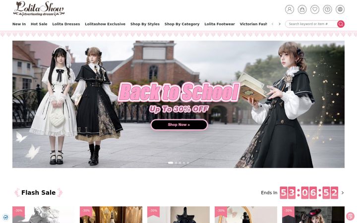 Screenshot of lolitashow.com