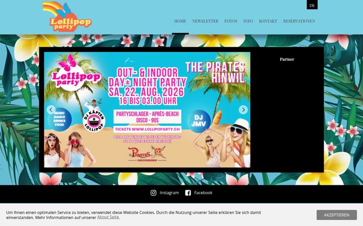 Screenshot of lollipopparty.ch