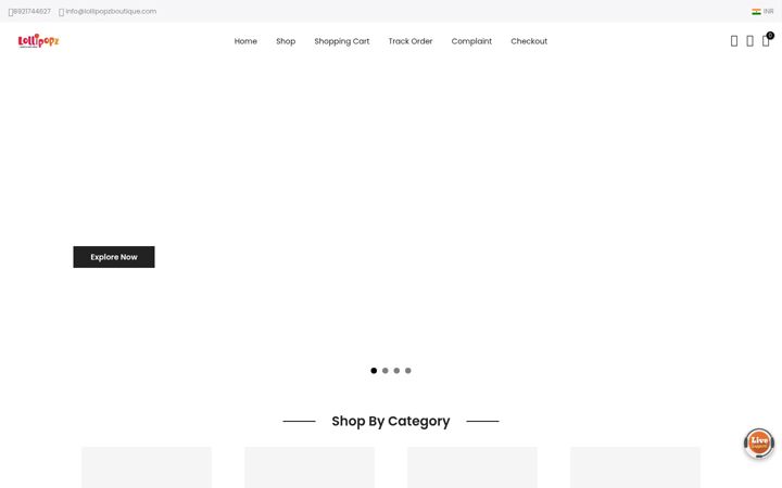 Screenshot of lollipopzboutique.com