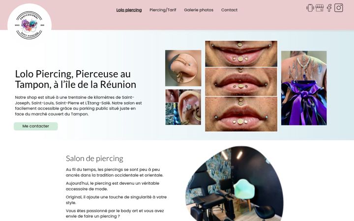 Screenshot of lolo-piercing.fr