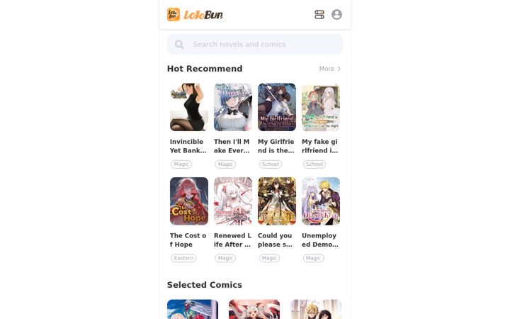 Screenshot of lolobun.com