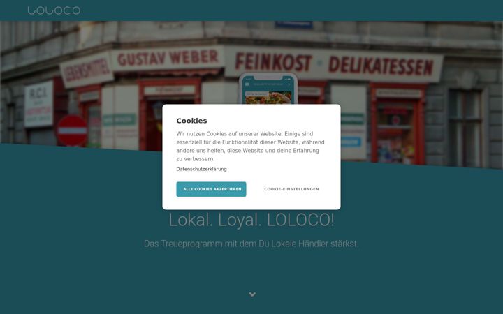 Screenshot of loloco.de