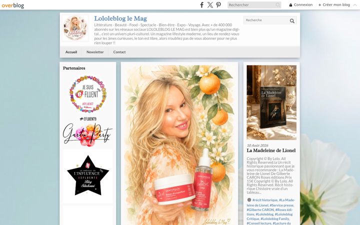 Screenshot of lololeblog.fr