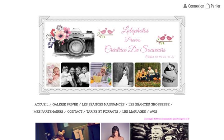 Screenshot of lolophotos.fr