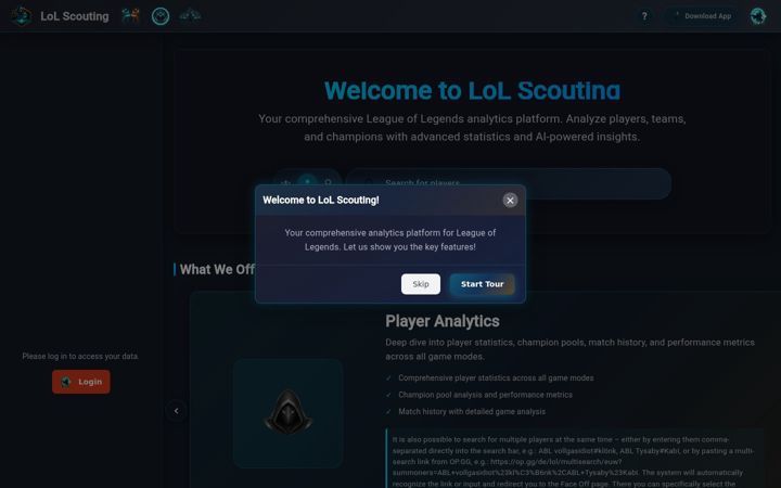 Screenshot of lolscouting.com