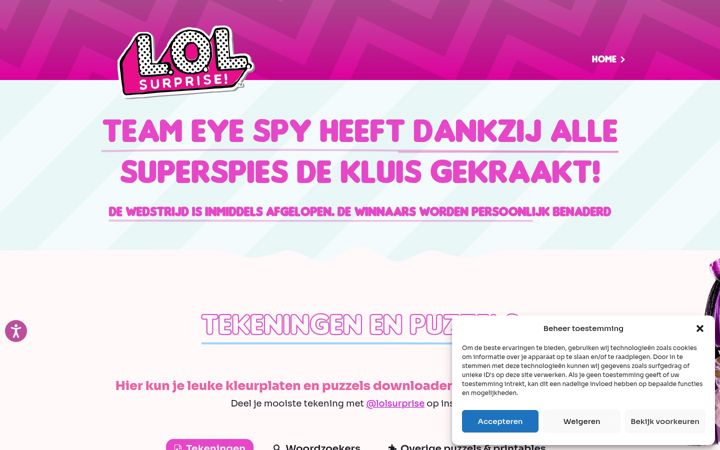 Screenshot of lolsurprise.nl