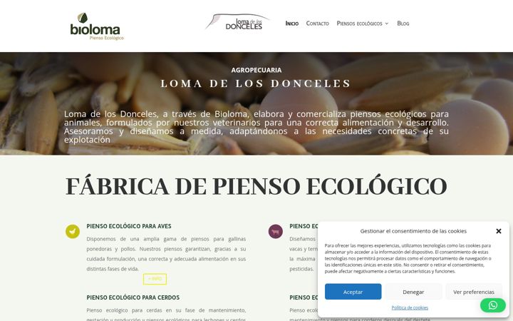 Screenshot of lomadelosdonceles.es