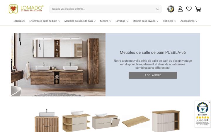 Screenshot of lomado.fr