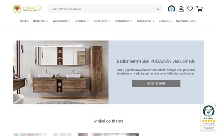 Screenshot of lomado.nl