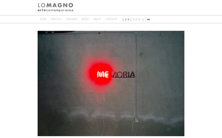 Screenshot of lomagnoartecontemporanea.it