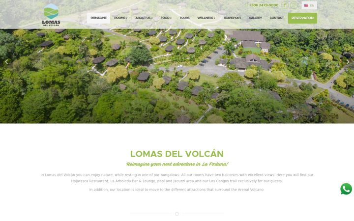 Screenshot of lomasdelvolcan.com