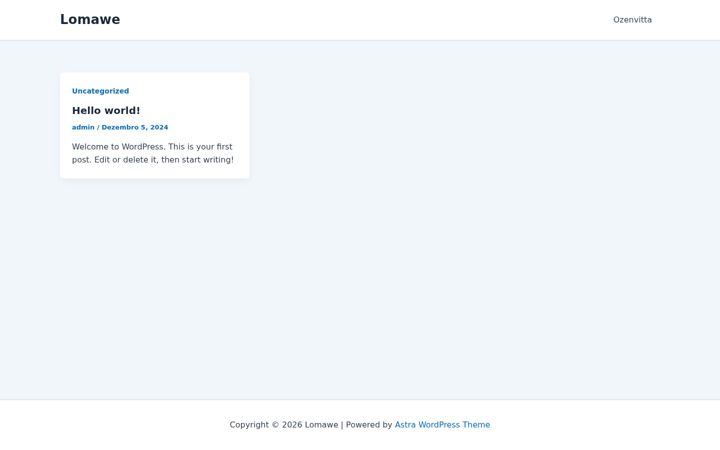Screenshot of lomawe.com