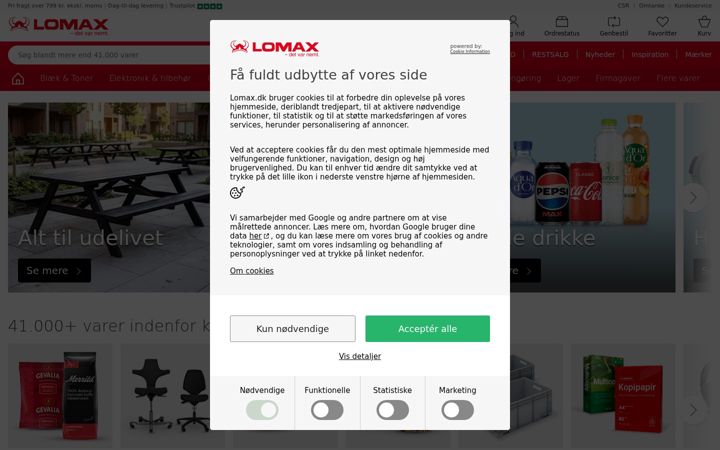 Screenshot of lomax.dk