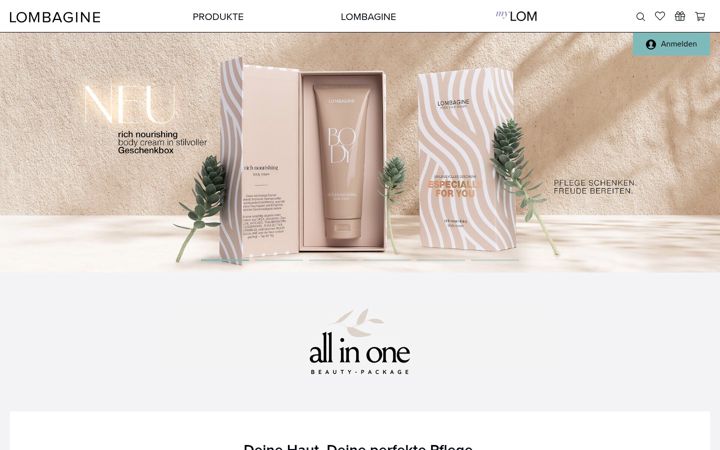 Screenshot of lombagine.com