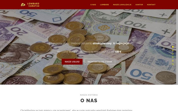 Screenshot of lombard-carat24.szczecin.pl