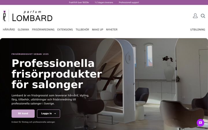 Screenshot of lombard.se