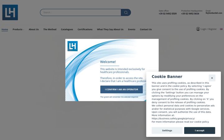 Screenshot of lombardah.com