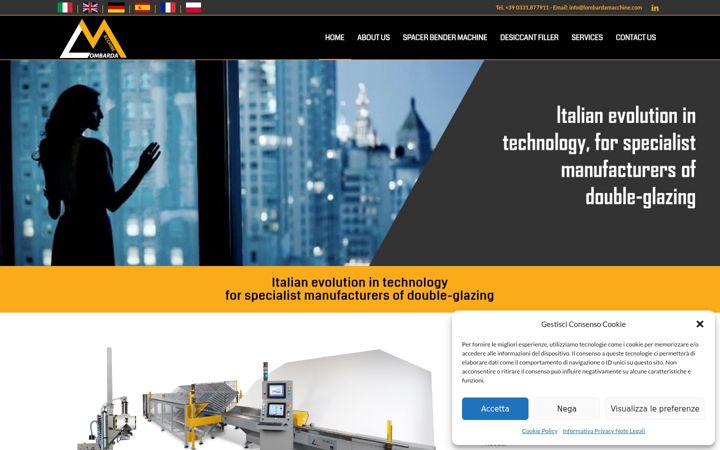 Screenshot of lombardamacchine.com
