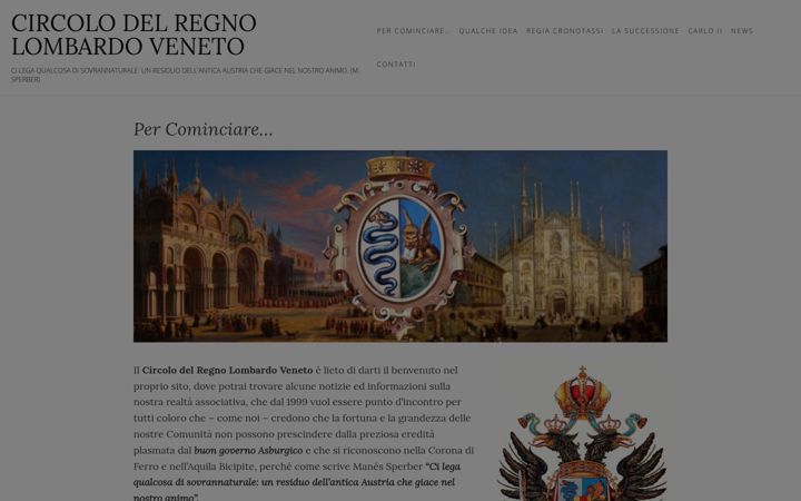 Screenshot of lombardoveneto.eu