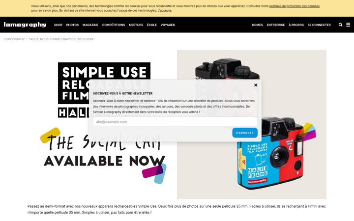Screenshot of lomography.fr