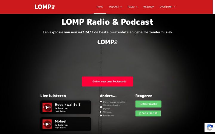 Screenshot of lomp.nl