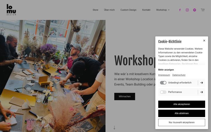 Screenshot of lomudesign.de