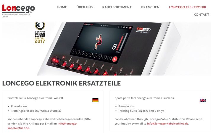 Screenshot of loncego.de