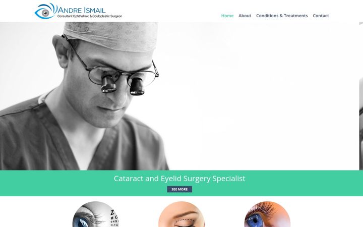 Screenshot of londonandhertseyesurgery.co.uk