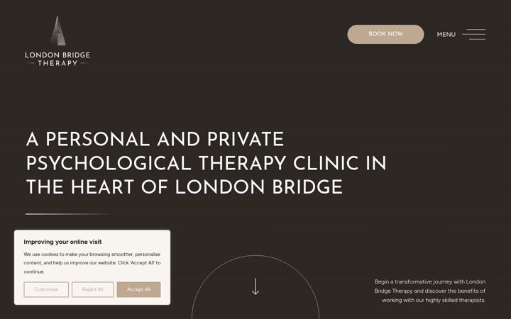 Screenshot of londonbridgetherapy.com