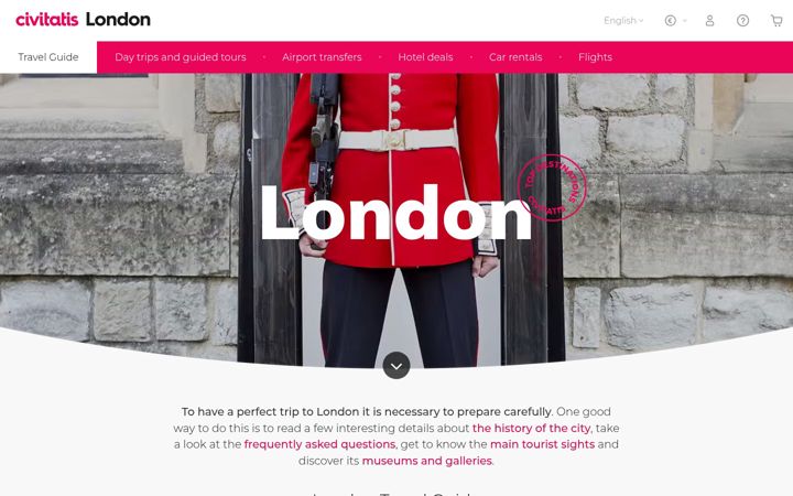 Screenshot of londoncitybreak.com