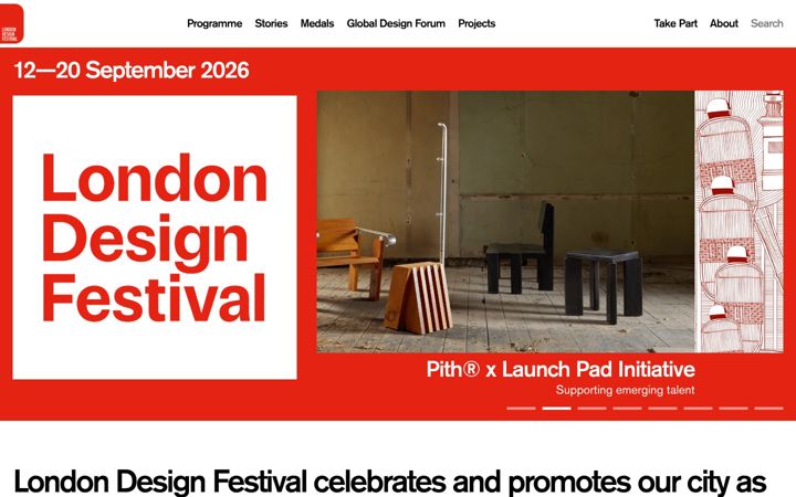 Screenshot of londondesignfestival.com