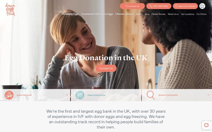 Screenshot of londoneggbank.com