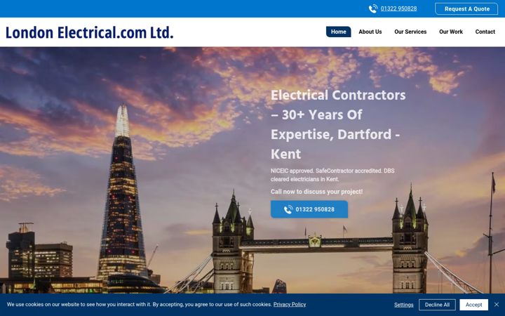 Screenshot of londonelectrical.com