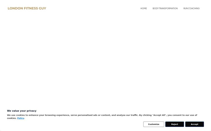 Screenshot of londonfitnessguy.com