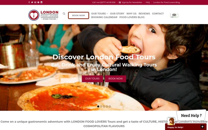 Screenshot of londonfoodlovers.com