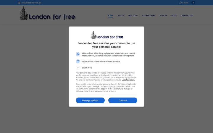 Screenshot of londonforfree.net