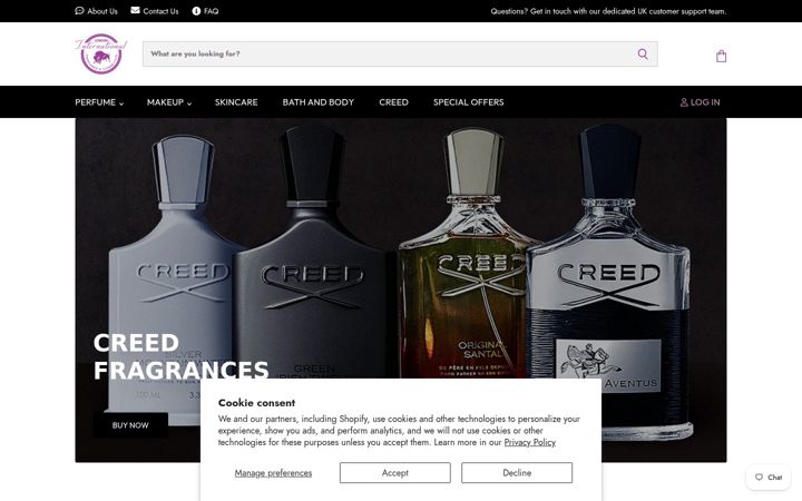 Screenshot of londonicosmetics.com