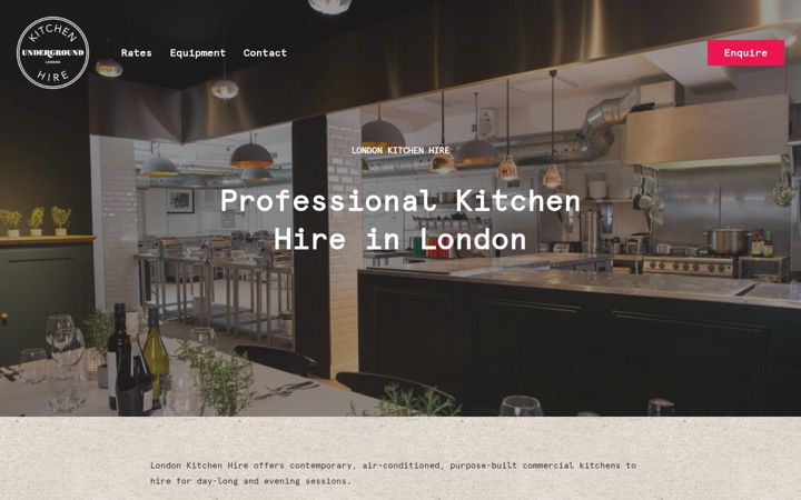 Screenshot of londonkitchenhire.com
