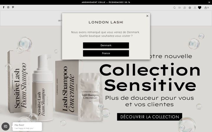 Screenshot of londonlash.be