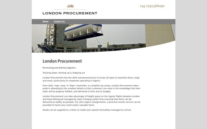 Screenshot of londonprocurement.com