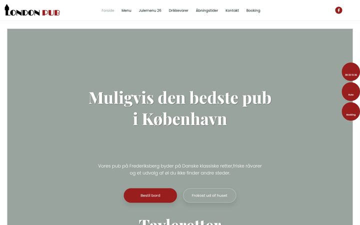 Screenshot of londonpub.dk