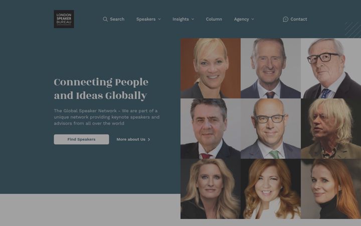 Screenshot of londonspeakerbureau.de