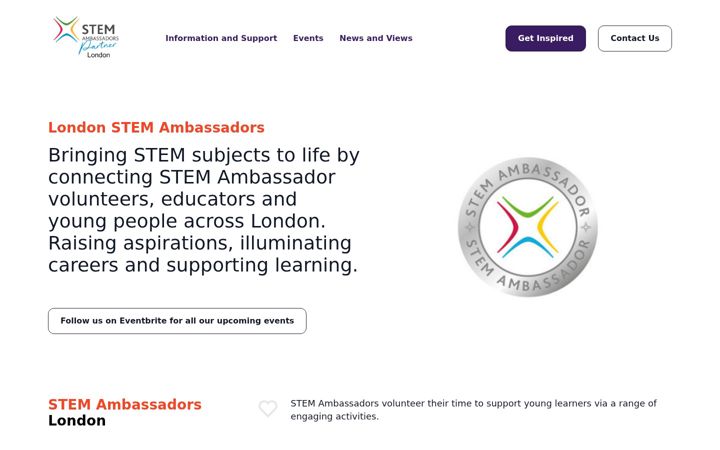 Screenshot of londonstemambassadors.org.uk