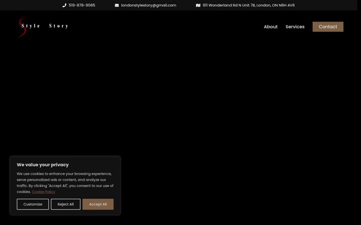 Screenshot of londonstylestory.com