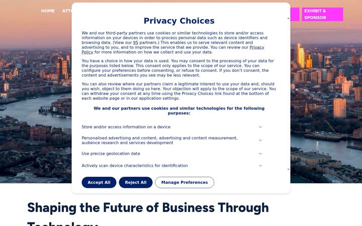 Screenshot of londontechweek.com