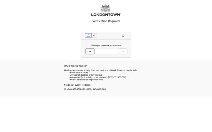 Screenshot of londontownusa.com
