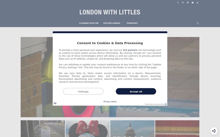 Screenshot of londonwithlittles.com
